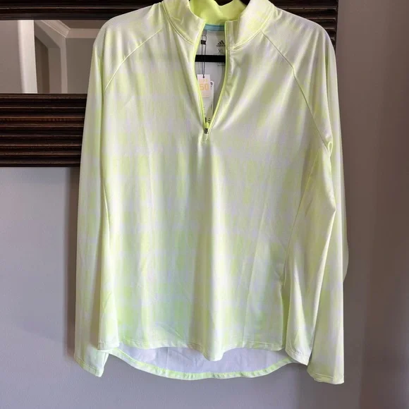 adidas Women's UPF Long Sleeve Polo Mock Neck Zip New XL - Picture 8 of 11